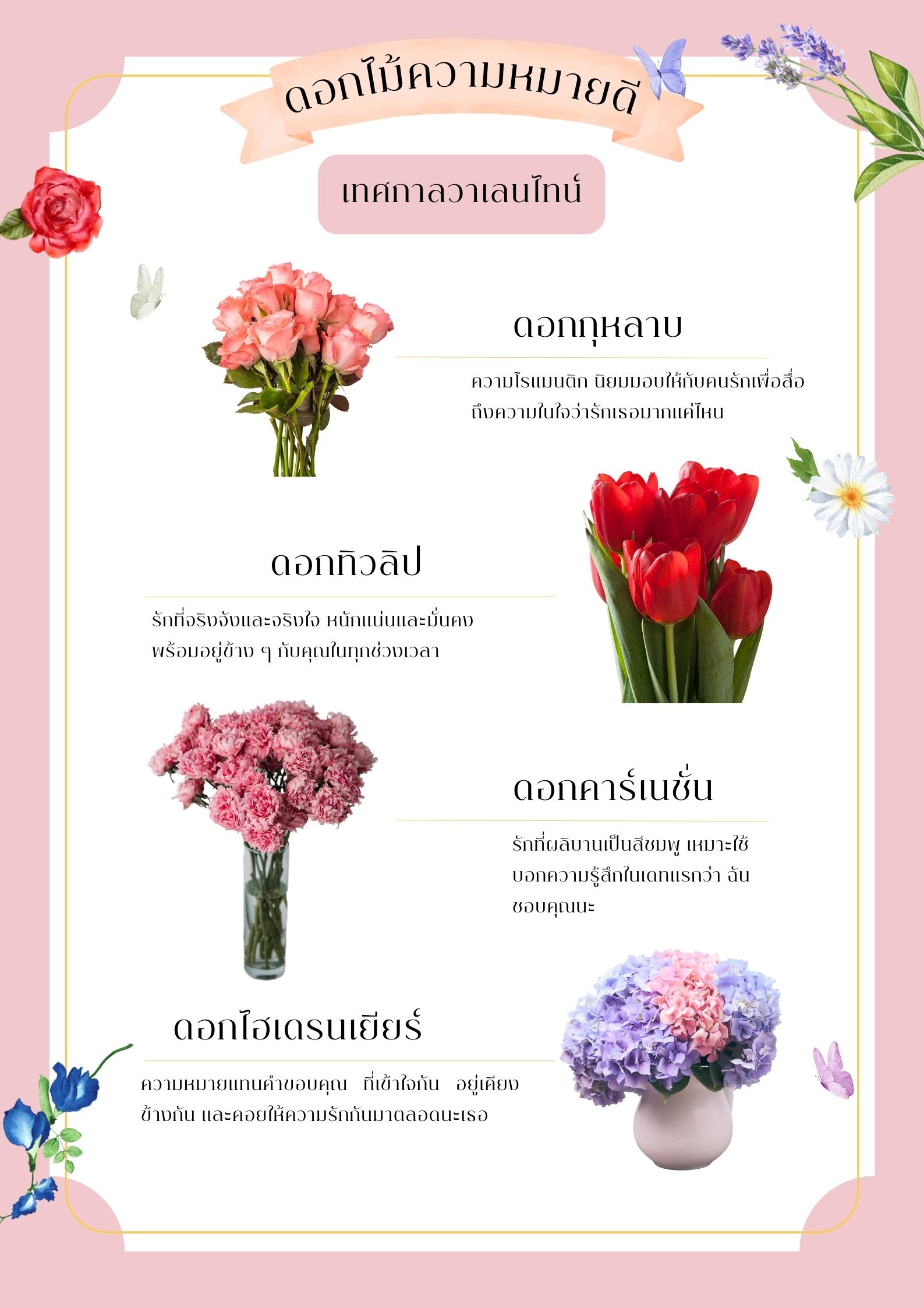 ดอกไม้ความหมายดี
